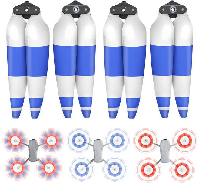 DJI 에어3 에어3S 8747F 드론 프로펠러 세트 Air3 호환 교체용 날개 부품, (에어3) 프로펠러블루(2), 1개