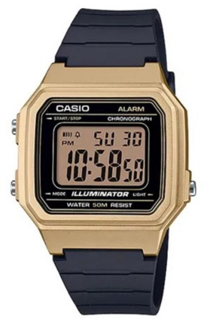 CASIO 卡西歐 女錶 數位電子腕錶 時尚方形款 W-217HM-7BV