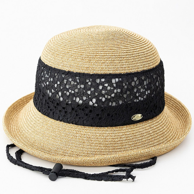 말리온 세일러 블랙레이스 벙거지 모자