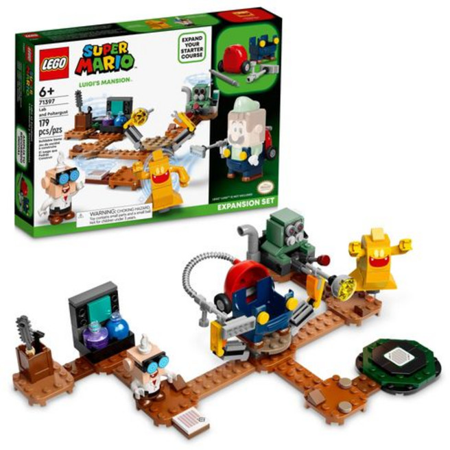 LEGO 슈퍼 마리오 루이지 맨션 랩 및 포르타가스트 확장 71397 조립 키트