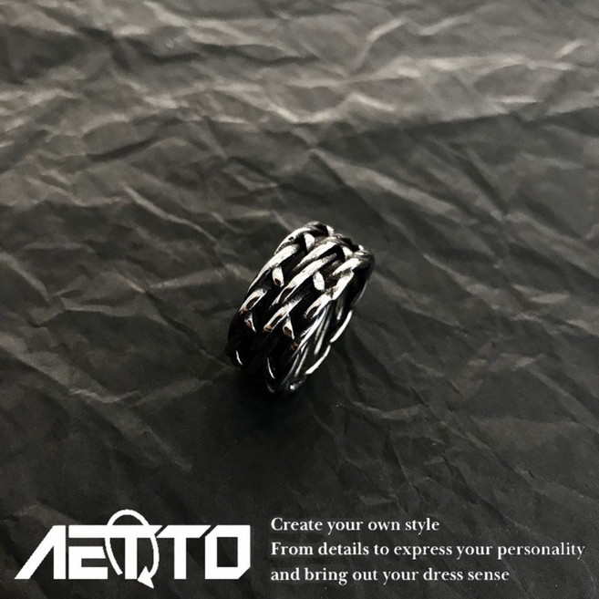 AETTO 設計款 復古 做舊 男生戒指 女生戒指 飾品