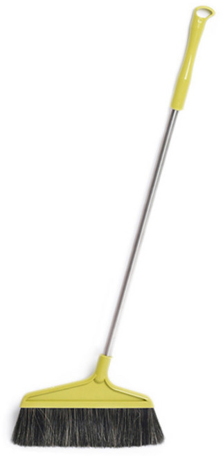 폴첸 국산 고급 돈모 빗자루 긴빗자루 그린, 1개