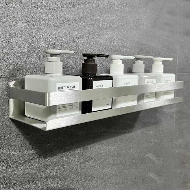 하우스팡 스텐 304 무타공 주방 정리 욕실 수납 다용도 선반, 1개