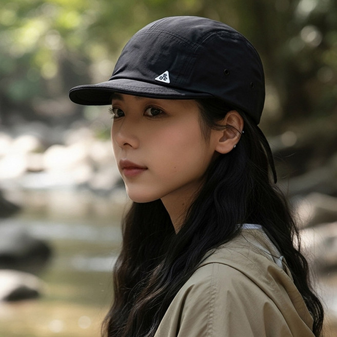 (남/녀) 숏캡 속건 트레일 러닝 모자 짧은챙 등산 운동 볼캡 숏챙 모자, 블랙, 1개