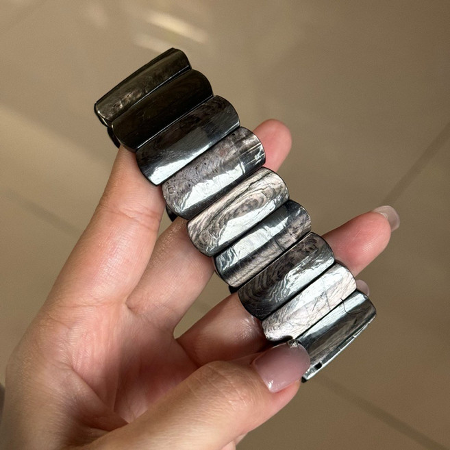 頂級金運石手排 大排寬24mm 大手圍 男生水晶手鍊 可代開台灣證書, 1個