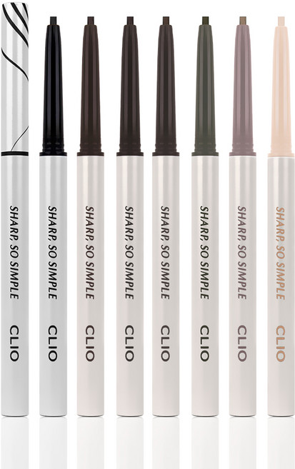 클리오 샤프 쏘 심플 워터프루프 펜슬라이너 0.14g, 02 브라운, 1개