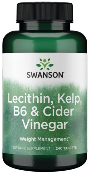 스완슨 레시틴 켈프 B-6 & 사이다 식초 타블렛, 240정, 1개