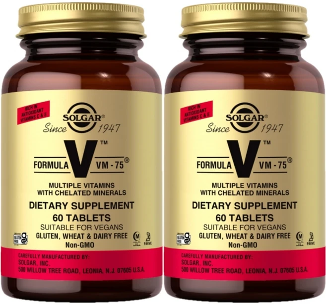 솔가 포뮬라 VM 75 철분 함유, 60정, 2팩, 60정 - 쿠팡