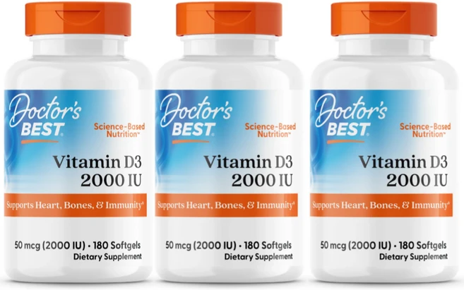 닥터스베스트 비타민 D3 2000IU 베지 소프트젤, 3개 - 쿠팡