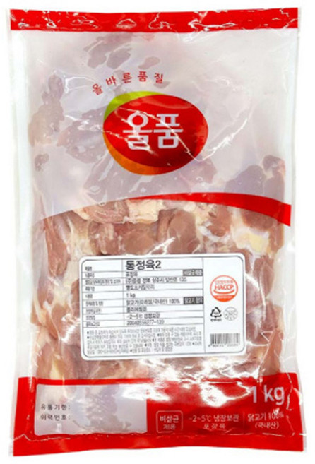 올품 냉장 국내산 닭다리살 1kg 올품 냉장 닭다리살 1kg 395016, 통정육 1kg, 1개