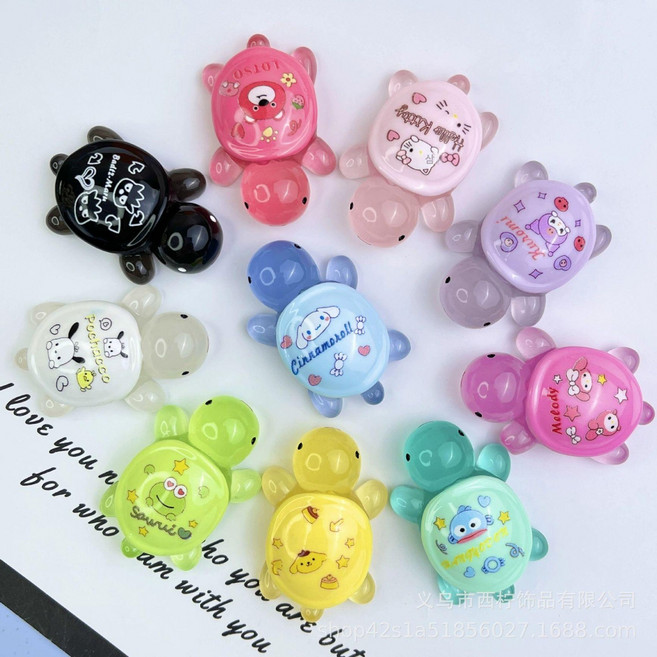 아크릴 거북이 제품 야광장식 파츠 피규어 장식 미니 수족관장식 야광, 2. 5cm 산리오 발광 거북이 50