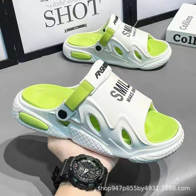 1+1 남자 여름샌들 키높이 통굽 2way 샌들 미끄럼방지 냄새방지