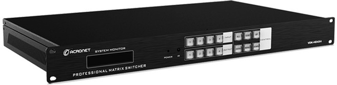 아크로넷 VDK-HD4X4 4K HDMI 매트릭스 스위치 4포트 리모컨 TCP/IP 지원, 1개