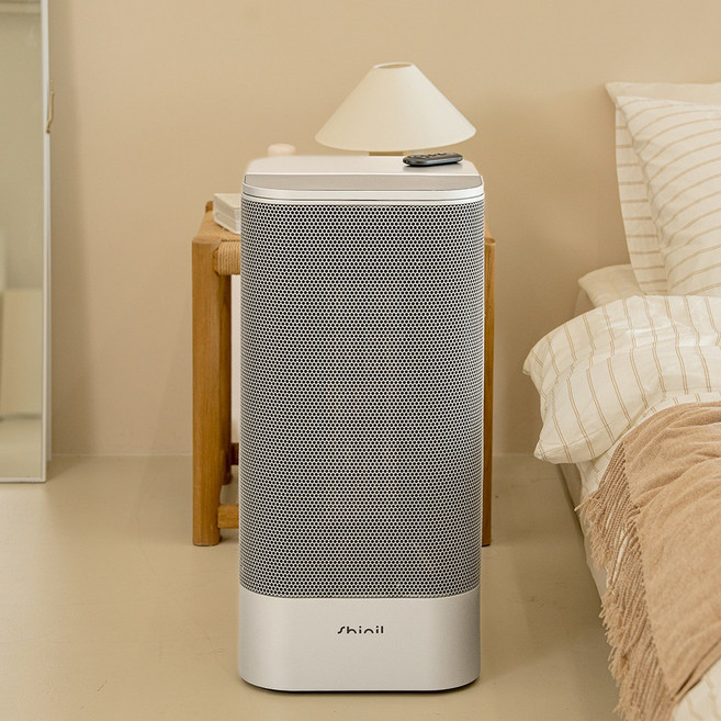 신일 대풍량 온풍기 가정용 업소용 사무실 PTC 히터, 화이트+실버, 풀스크린