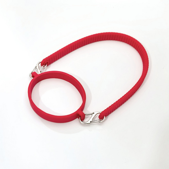 실리콘 텀블러 스트랩 휴대용 물병 캐리어 고리, 1개, 레드