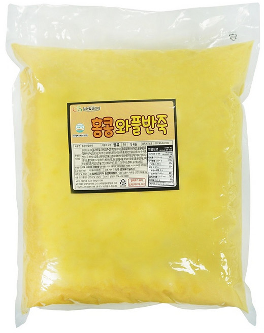 알앤알 홍콩 와플 반죽10kg(5kg X 2봉) 카페 업소용 대용량 와플 반죽, 5kg, 2개