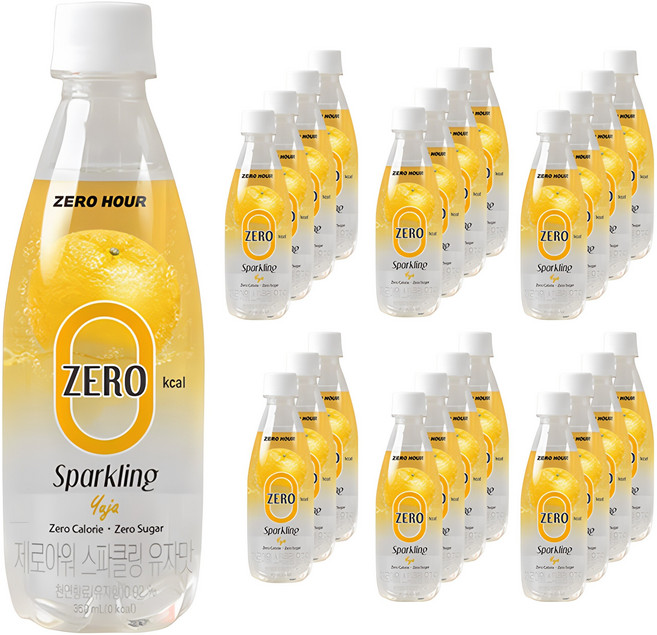 메디쿼터스 제로아워 유자맛 스파클링, 350ml, 24개