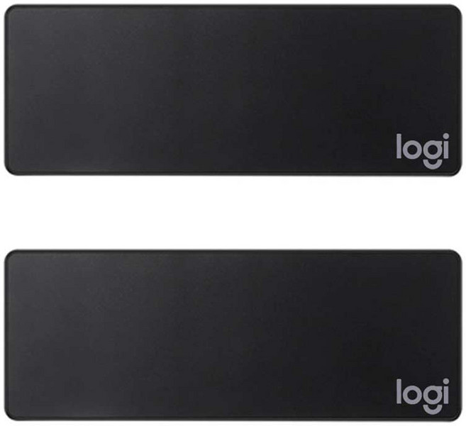 로지텍 마우스 장패드, 2개, 블랙
