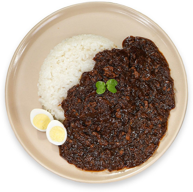 셰프애찬 잘게 썰어 부드럽고 깊은 감칠맛 순한맛 한우 유니 짜장, 2개, 230g