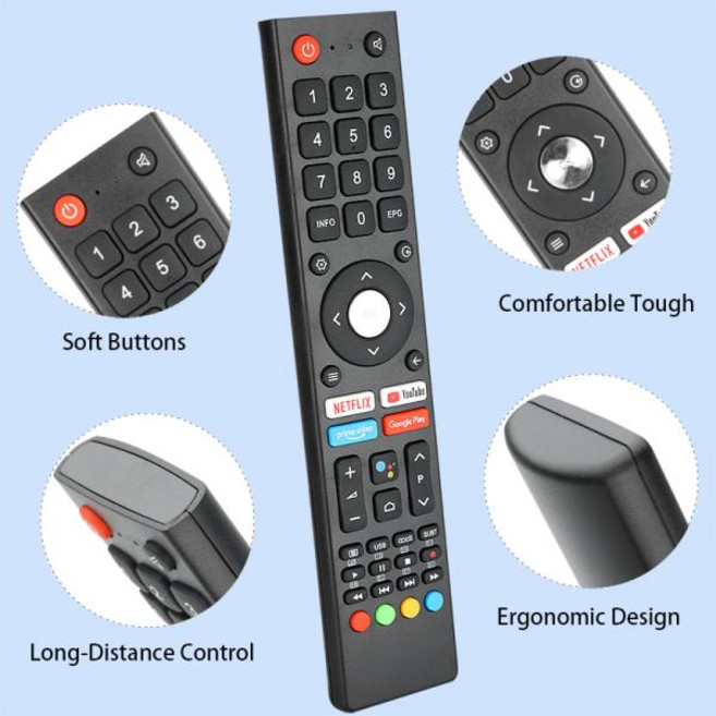 CHIQ TV U55H7A U58H7A U43H7A GCBLTV02ADBBT 액세서리와 호환되는 리모컨, 1개