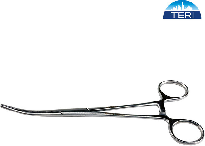 태리 고급 의료용 지혈 겸자 켈리 18cm 커브형, 1개