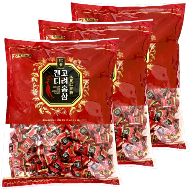 동아제과 고려홍삼캔디, 1.5kg, 3개