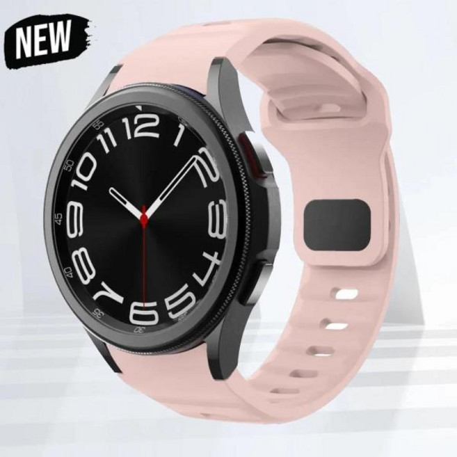 삼성 갤럭시 워치 6 클래식용 실리콘 스트랩 시계줄 5 프로 44mm 밴드, 02 분홍색, 09 galaxy watch 5 44mm, 01 CHINA