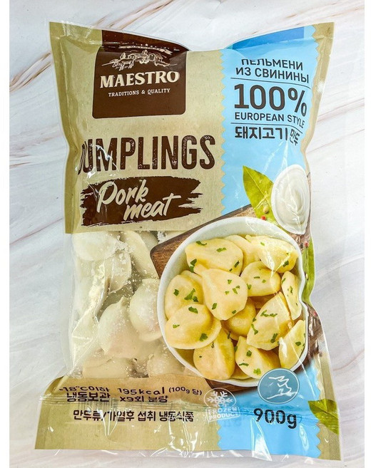 러시아식 돼지고기 만두 900g RUSSIAN STYLE PORK MANDU 900g, 1개