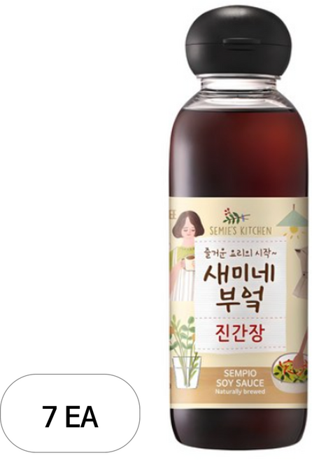 샘표 새미네부엌 진간장, 450ml, 7개