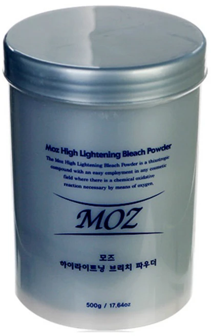 자브 모즈 하이라이트닝 파우더 탈색제 탈색약 탈색가루 브리지 브릿치 염색약 블리치 500g, 1개 - 쿠팡