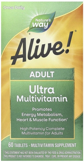 몸관리하세요 겨울입니다 Nature's Way Alive! 성인용 효능 컴플리트 종합비타민 60정 특별관리진행, NaturesWayAlive성인용최고효능컴플리트종합비타, 1개 - 쿠팡