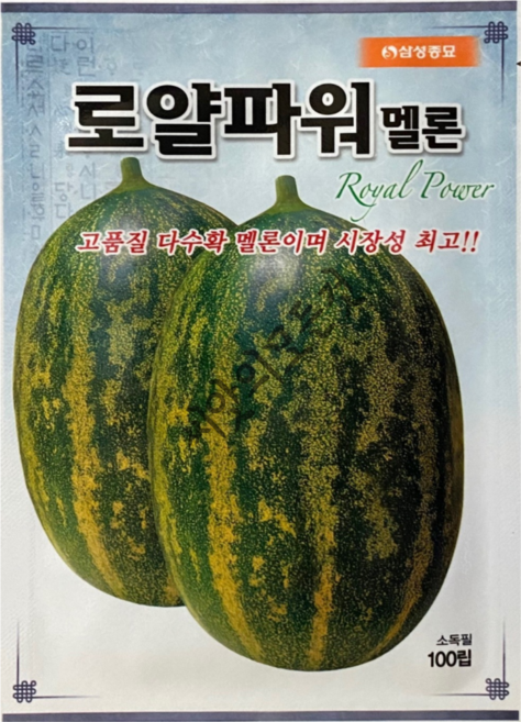 로얄파워 멜론씨앗 100립 개구리참외 메론종자, 1개