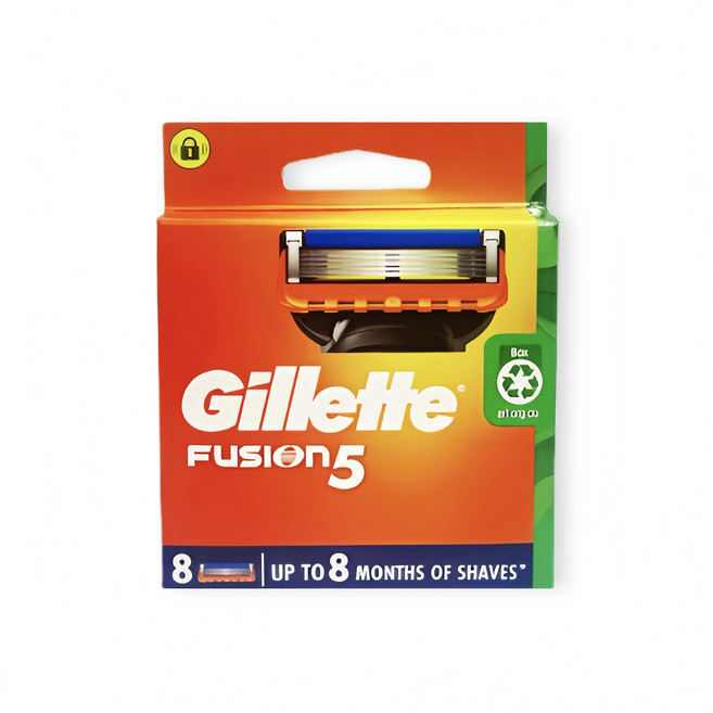 질레트 퓨전 매뉴얼 면도날, 8개입, 10개