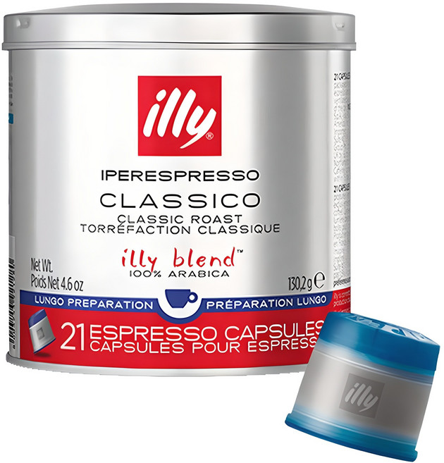 일리 클래식 로스트 클라시코 룽고 캡슐커피, 6.2g, 21개입, 1개