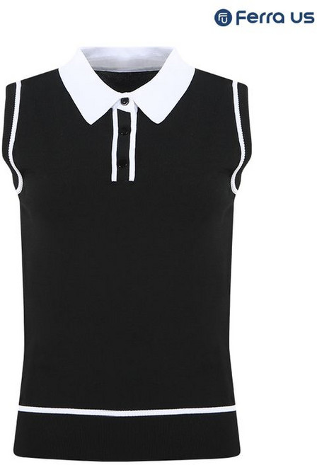 페라어스 여성 여름용 단작배색 니트 민소매 셔츠 ATM5JE5555