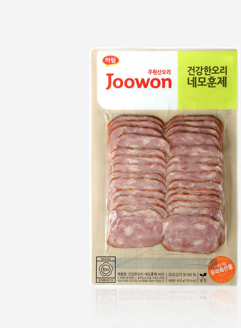 하림 주원산오리 건강한오리 네모훈제 400 g, 400g, 1개