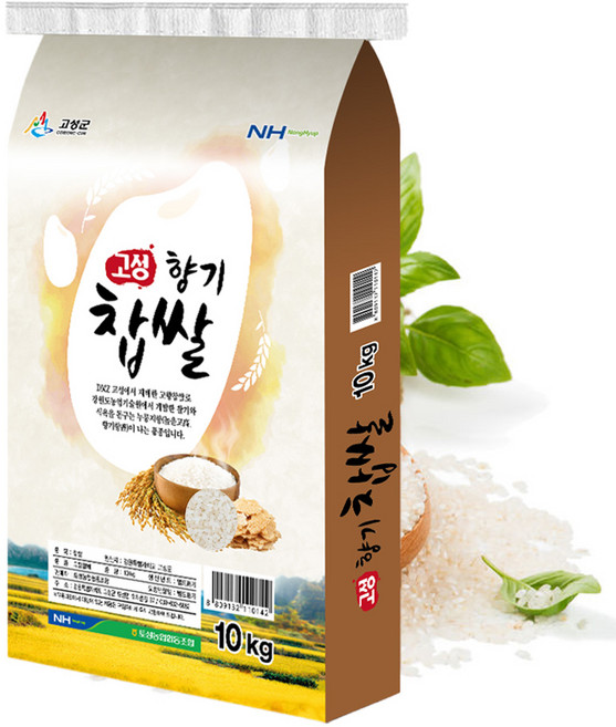 누룽지향 찹쌀 10kg 2025년 햅찹쌀 고성향기찹쌀 국산 소포장 향찹쌀, 1개