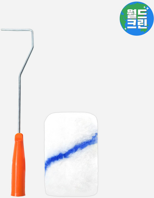 월드크린 이지 페인트 롤러대 롱 4호 75mm+이지 리필 2호 50mm 1p 로라 도배 미장 도장 셀프 페인팅, 이지페인트롤러대롱4호+이지리필2호1p, 혼합색상