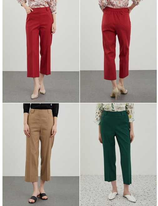 올리비아로렌 여성용 허리밴딩 와이드 팬츠 VOCDL4M4341