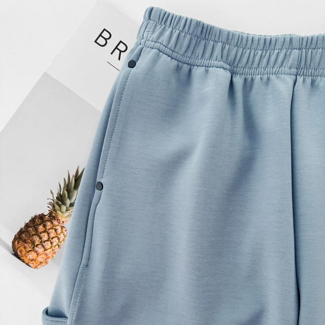 設計感太空棉顯瘦闊腿長褲 彈力寬褲女 寬鬆長褲 女長褲