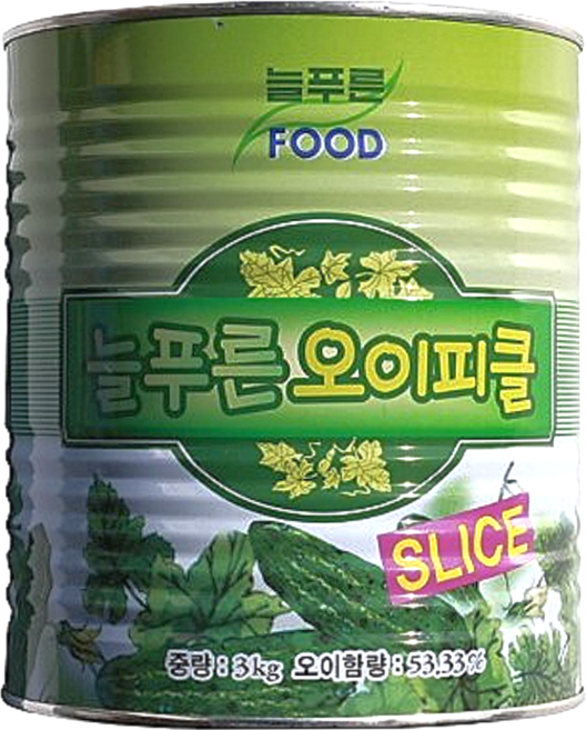 늘푸른 오이피클 슬라이스 3kg, 6개