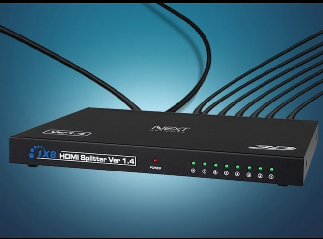 4K 고해상도 1대8 HDMI TV 모니터 분배기 / 셀렉터 기기 스위치 MATRIX RGB, 1개