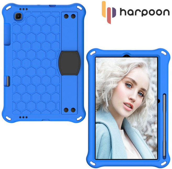 갤럭시 탭S6 10.5 T860 키드 스트랩 에바폼 케이스, 블랙-블랙