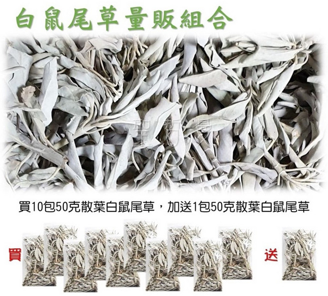 1量販包 美國加州白鼠尾草散葉 強力淨化驅除負能量 White Sage, 1個