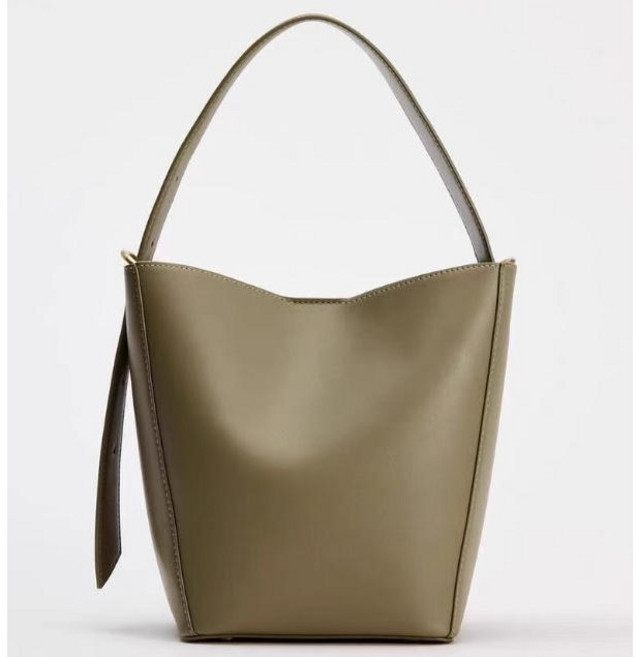 ZARA 자라 숄더백 버킷백 바스켓백 레더 토트백 직장인 편한 가죽 대학생