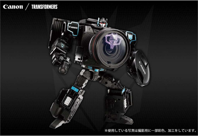 TAKARA TOMY 變形金剛 Canon 聯名款 暗黑柯博文 R5, 1個, Black
