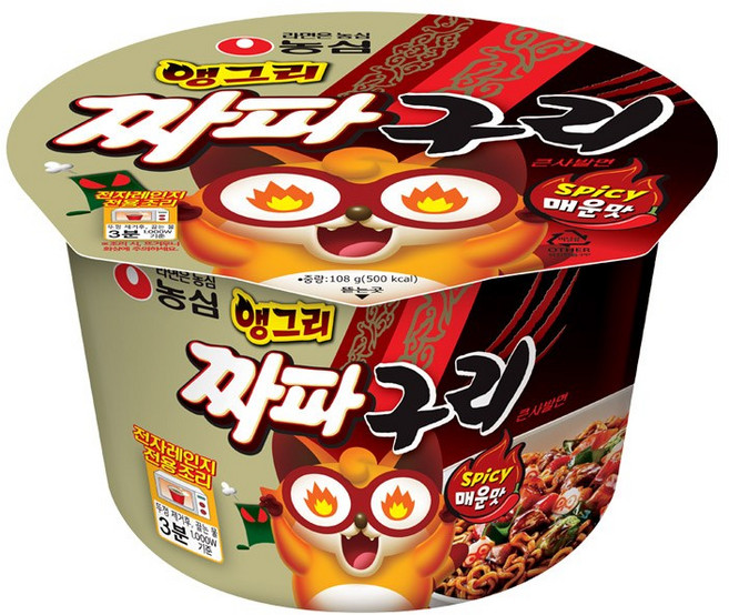 짜파구리 앵그리 큰사발면 108g, 1개