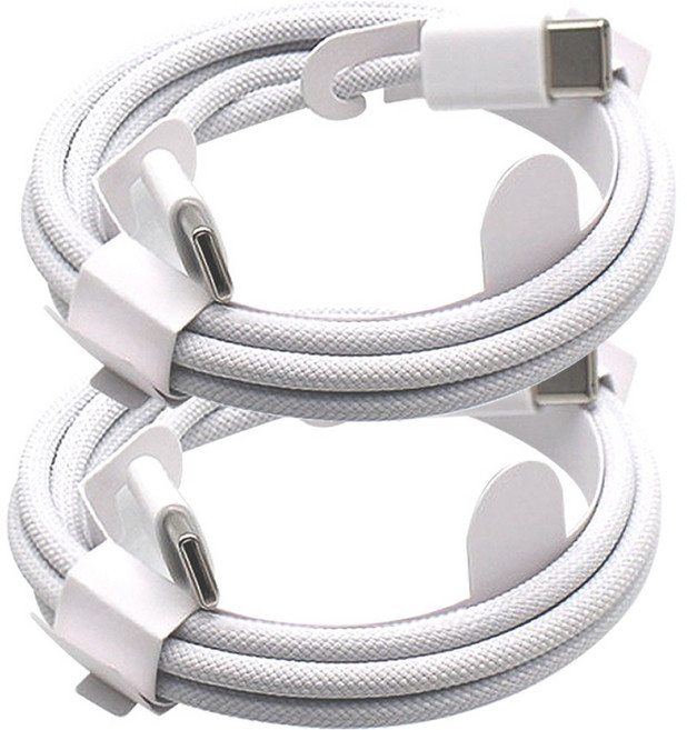 아이폰 C타입 고속 충전 케이블 호환, 2개, 60W C to C, 1m