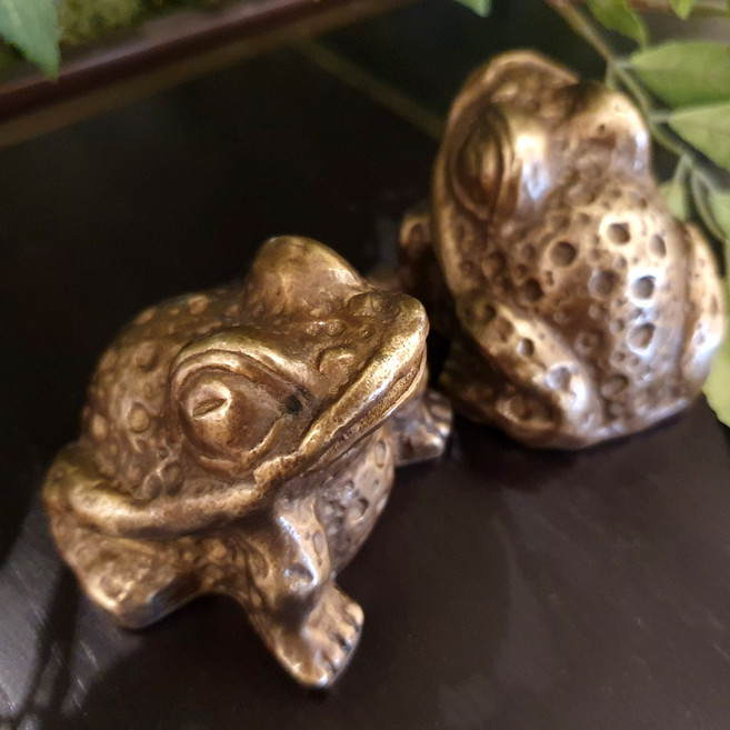 쿠칭아일랜드 국산 두꺼비장식 국내제작 재물가득 복두꺼비(한쌍) 금두꺼비 떡두꺼비 황동100% 핸드메이드 식당개업선물 까페개업선물 선물포장, 황동