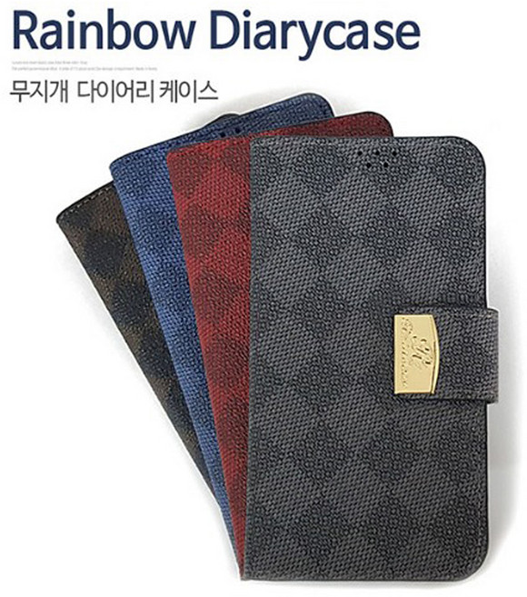 갤럭시 와이드3 (SM-J737S)용 무지개 다이어리 케이스